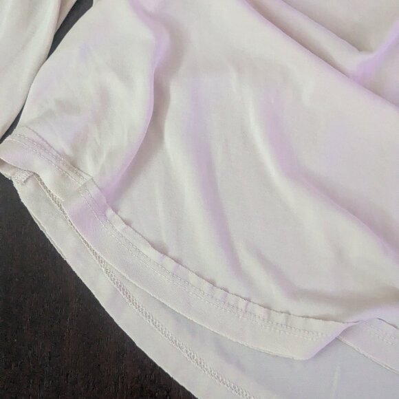 Free People Long Sleeve Top Cowl Neck Raw Edge Hem Drop Shoulder Size Small - Picture 4 of 8